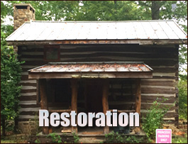 Historic Log Cabin Restoration  Emporia City, Virginia